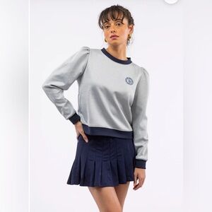 Smith & Quinn Grey Skort - Navy Pleated Preppy Pockets SMALL